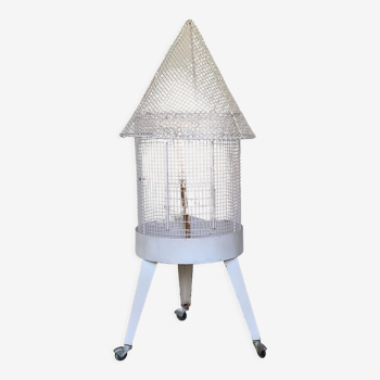 Vintage bird cage rolling tripod