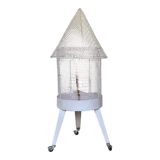 Vintage Rolling Tripod Bird Cage