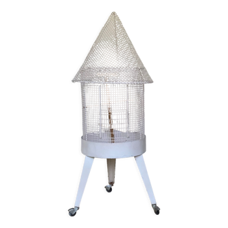 Vintage Rolling Tripod Bird Cage