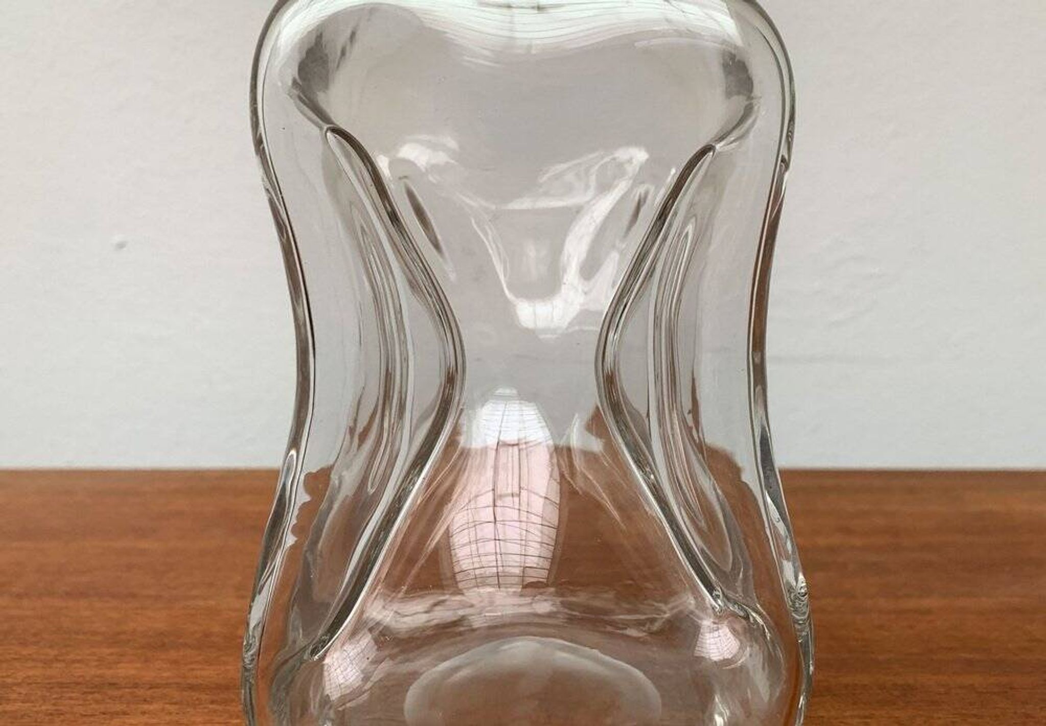 Bouteille vintage en verre Kluk Kluk danoise de Holmegaard