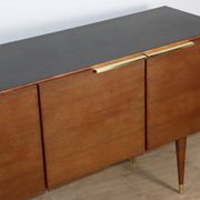 Vintage teak and brass enfilade - 1970s