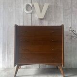 Vintage chest of drawers with tapered legs