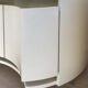 Simon Gavina Italian white lacquered wood  nigthstands, 1970s