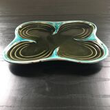 Clover dish olive green
