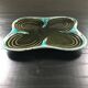 Clover dish olive green