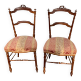 Pair of Second Empire Napoleon III style chairs