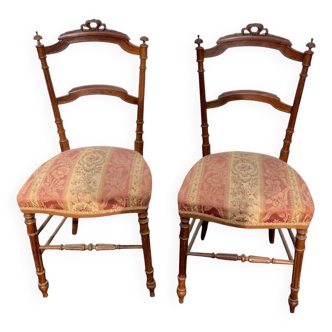 Pair of Second Empire Napoleon III style chairs