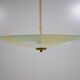 Vintage glass hanging lamp with colour patterns