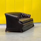 Canapé 3 places Chesterfield des années 1980