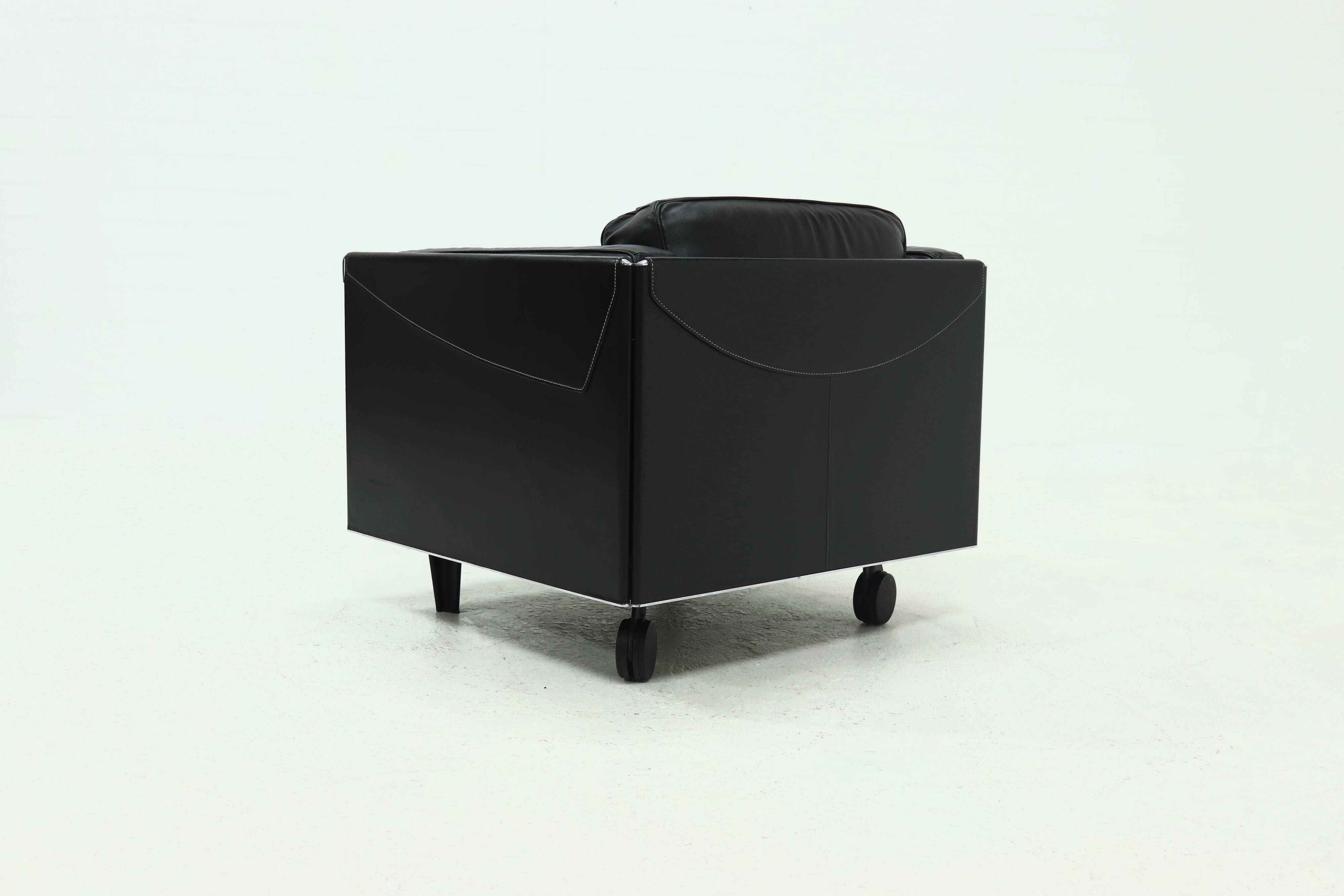 Lounge Chair Model Twice by Pierluigi Cerri for Poltrona Frau 1990s