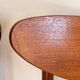 Set of 6 Scandinavian style Danish teak upholstered chairs. 1960s