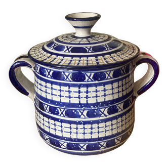 Vallauris vintage ceramic lid tureen by Robert Picault