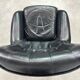 Black leather wingback swivel chair by PeeM