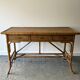 Vintage Mid-century bamboo rattan console table / writing table / desk
