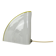 Minimalist White and Yellow Murano Glass Table Lamp by De Majo, Italy 1970s