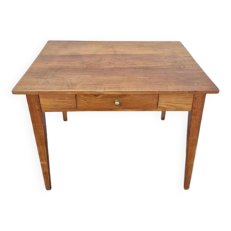 Antique rustic farmhouse table from the 1900s with one drawer - 1m