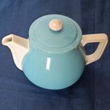 Two-tone ceramic teapot