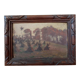 Landscape, oil on cardboard, late 19th century