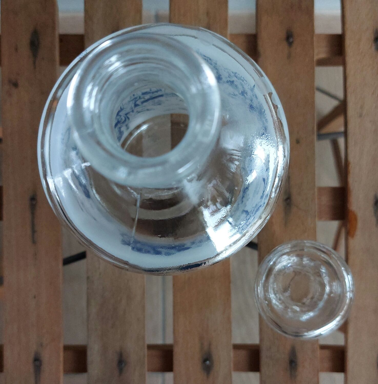 Old carafe with glass stopper