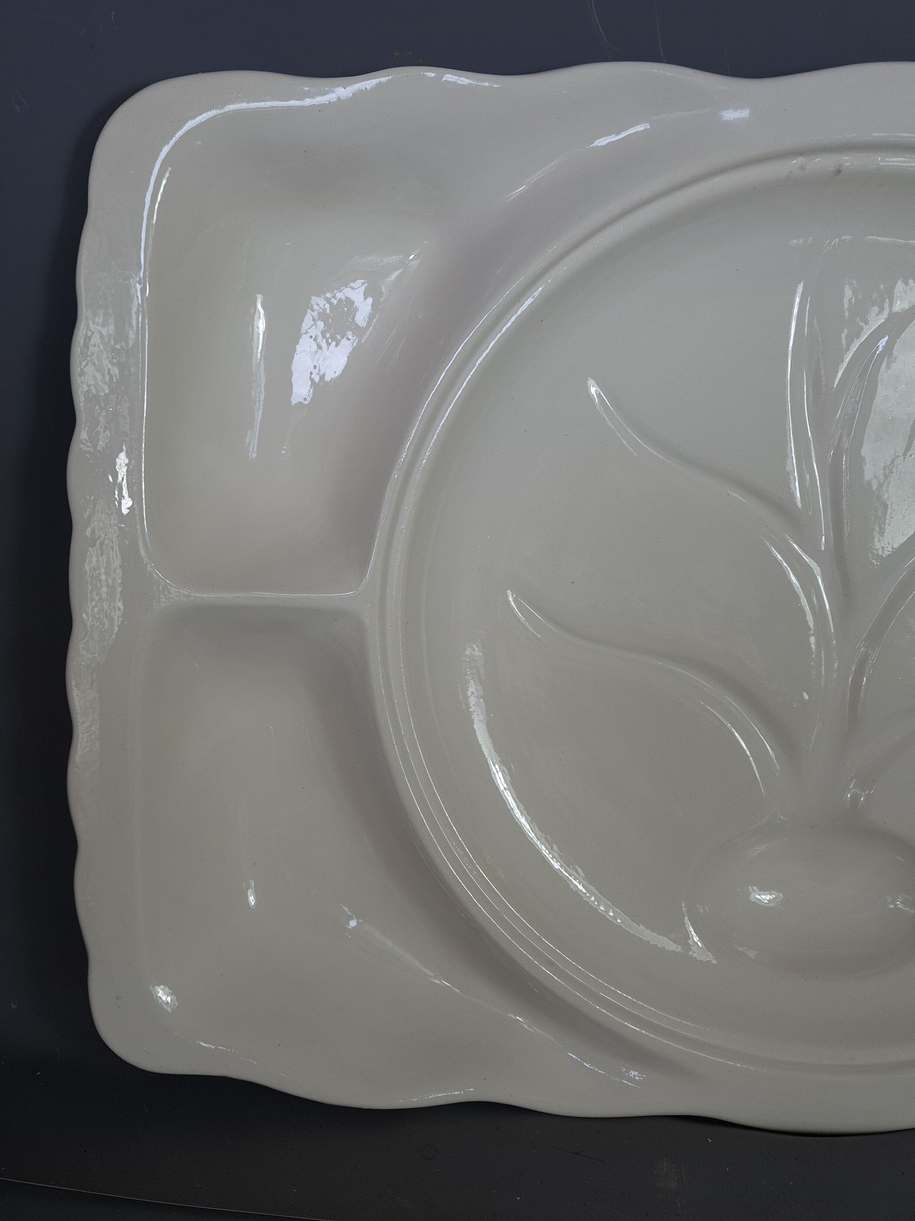 Christian Dior silent servant dish, crudités or aioli large format 67x43 cm SB