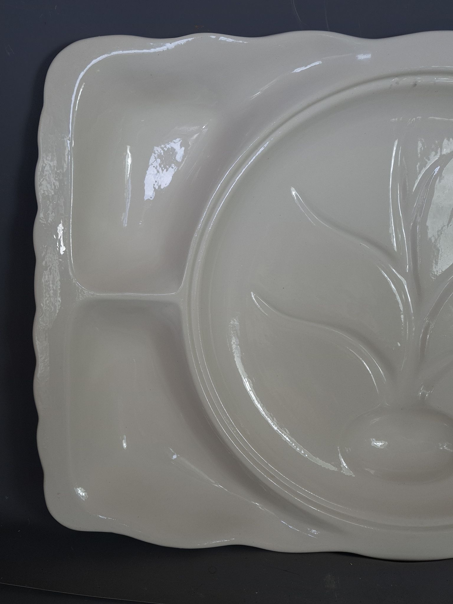 Christian Dior silent servant dish, crudités or aioli large format 67x43 cm SB