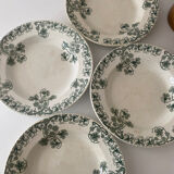 4 green BFK nasturtium plates
