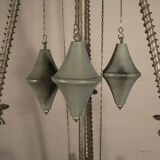 Antique medieval wrought iron chandelier from a German castle.