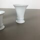 Ensemble de 3 Op Art Vase Porcelaine Vase Allemand par Fürstenberg Ceramics Allemagne années 1970