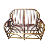 Bamboo and caning bench