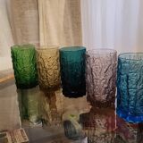 5 Geoffrey Baxter glasses by Whitefriars