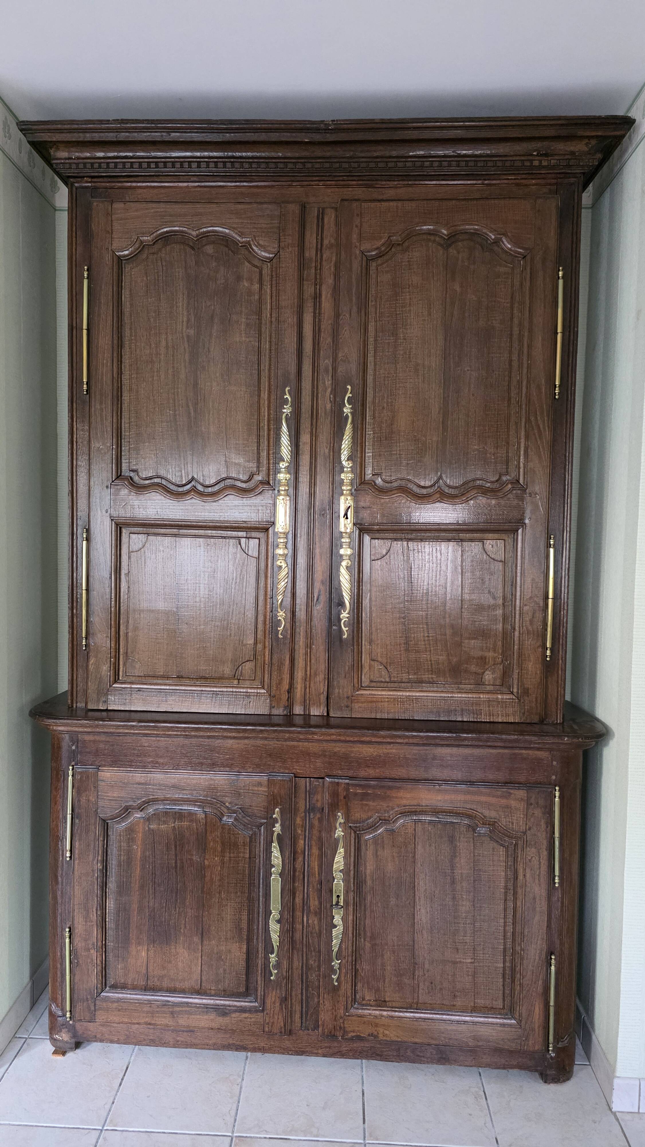 Buffet Normand double corps en chêne