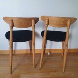 Set of 2 Scandinavian chairs. Design 1960