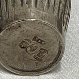 Pair of salt shakers sprinkler sprinkler solid silver period 18th century