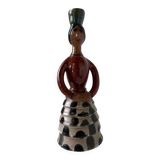 Ceramic candle holder for women, 1920/1930, Soufflenheim