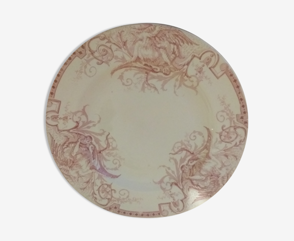 Assiette en porcelaine de Lunéville modèle Griffon