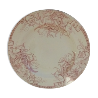 Assiette en porcelaine de Lunéville modèle Griffon