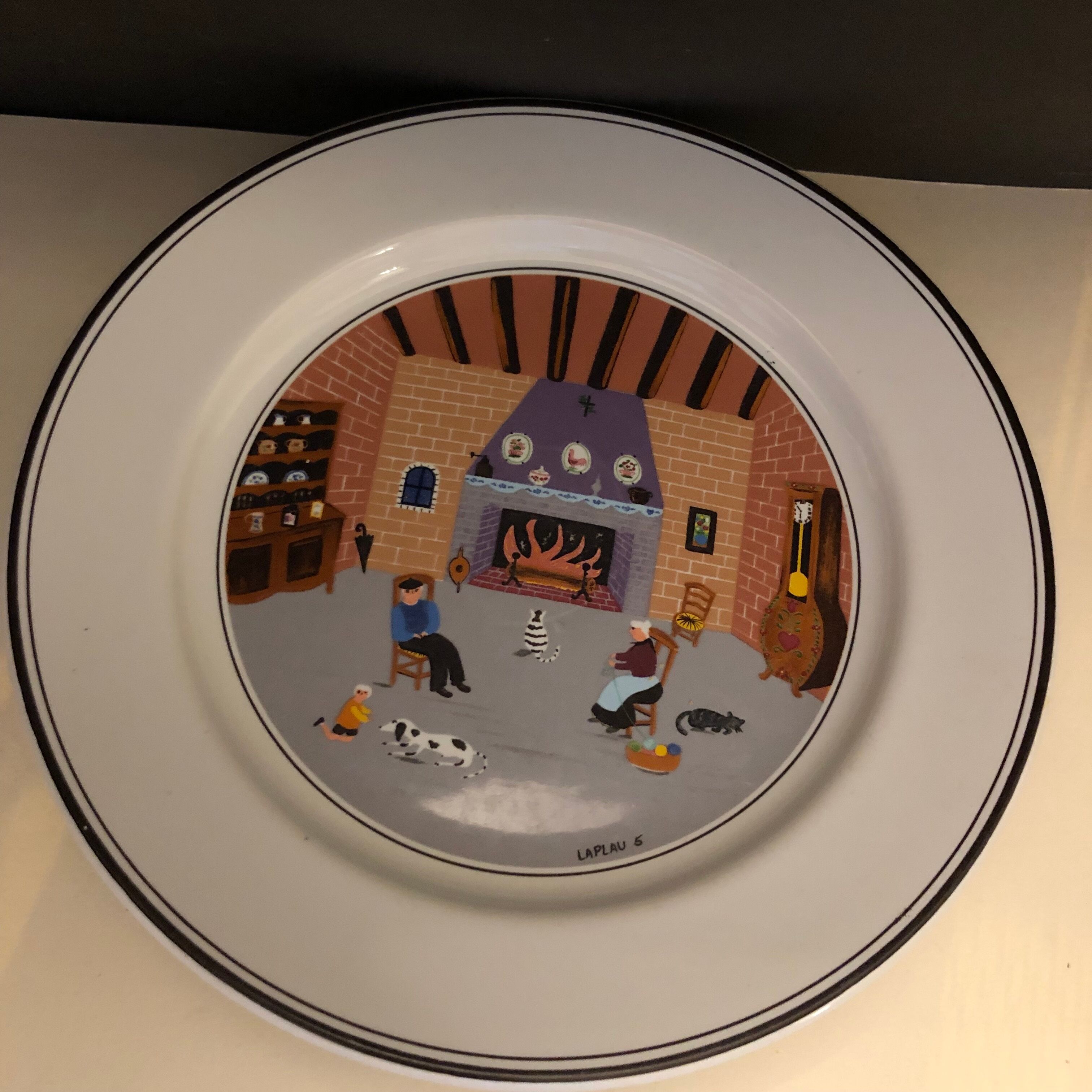 4 plates Villeroy and Boch naïve décor
