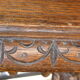 Wooden saddle with statuette, Breton figure, ancient and chiseled, Henri II style