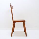 Set of 6 wooden T backs Dining Chairs - 1960s
