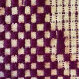 Vintage Romanian carpet floral design brown on yellow background 251x150cm