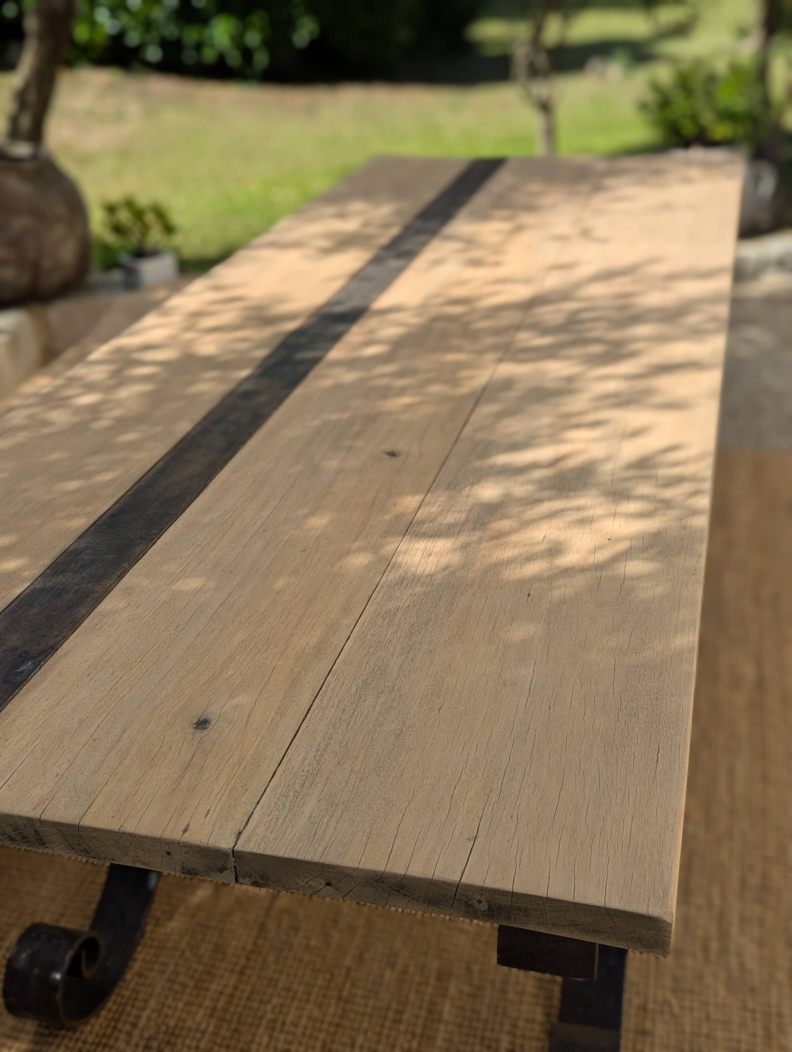 Table set, stools and benches