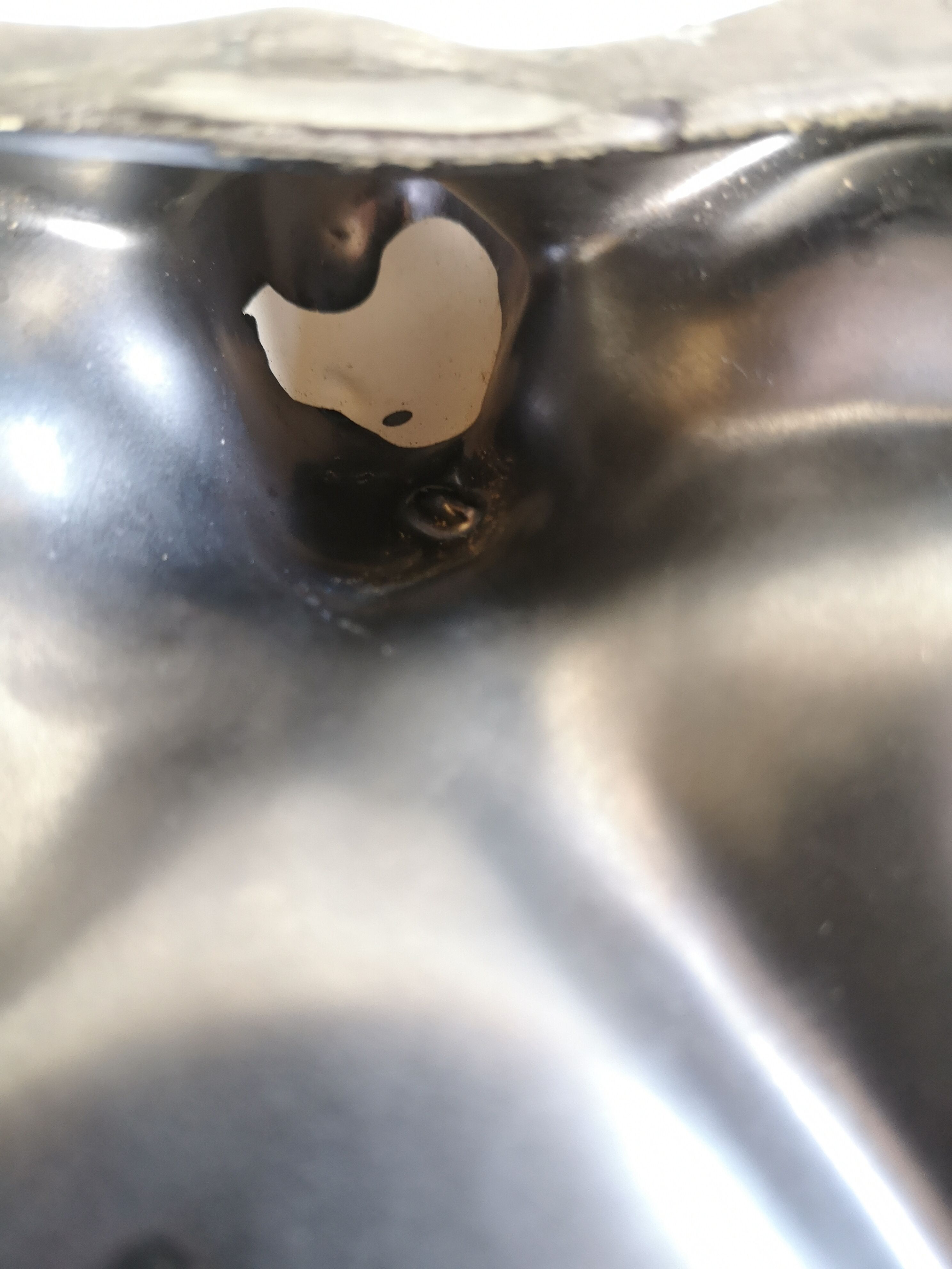 Black ceramic trinket bowl 1950