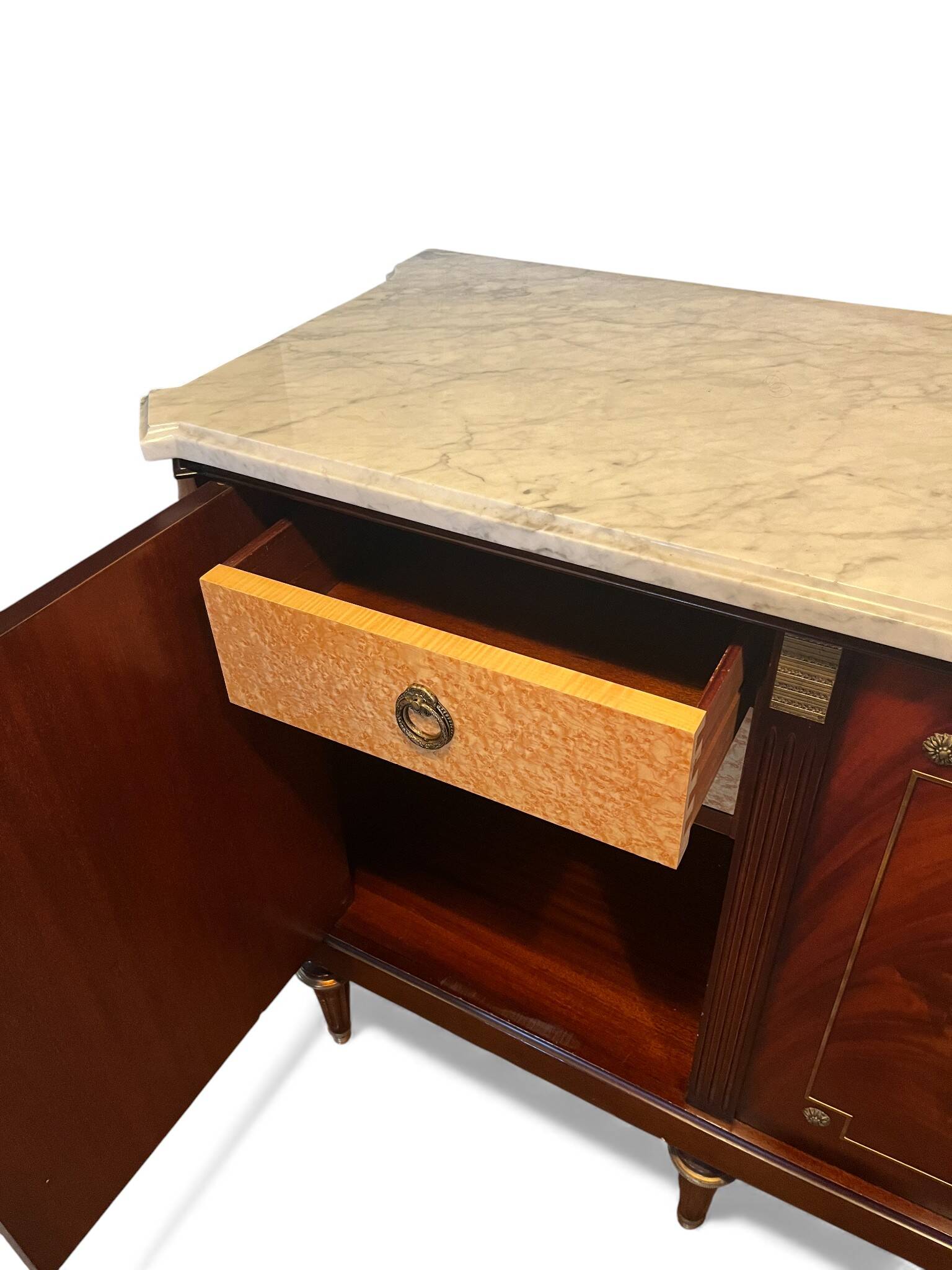 Louis XVI style sideboard in solid mahogany