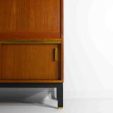 Vintage bar cabinet with brass details, Belgium 1960s