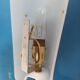 Pair of Vintage Mid-Century "ARA Paris" Wall Lights in Striped Rhodoid & L