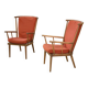 Paire de fauteuils éventail Baumann 1960’s