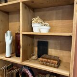 Raw wood shelf