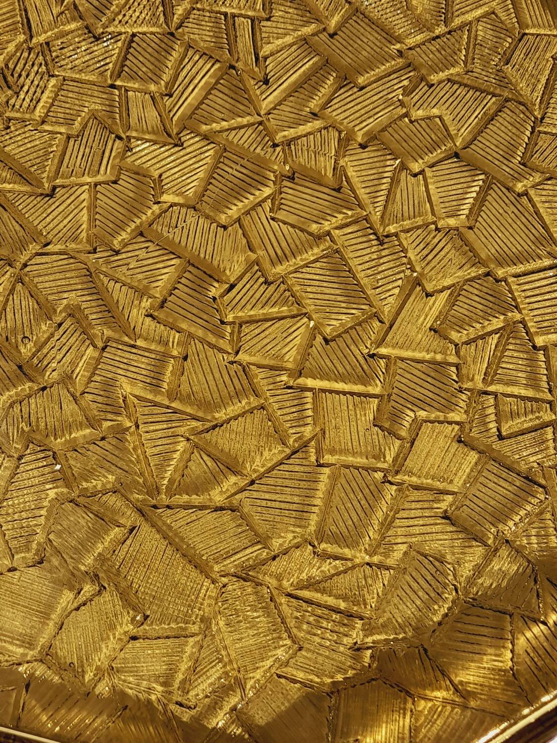 Smoked glass Art Deco tray