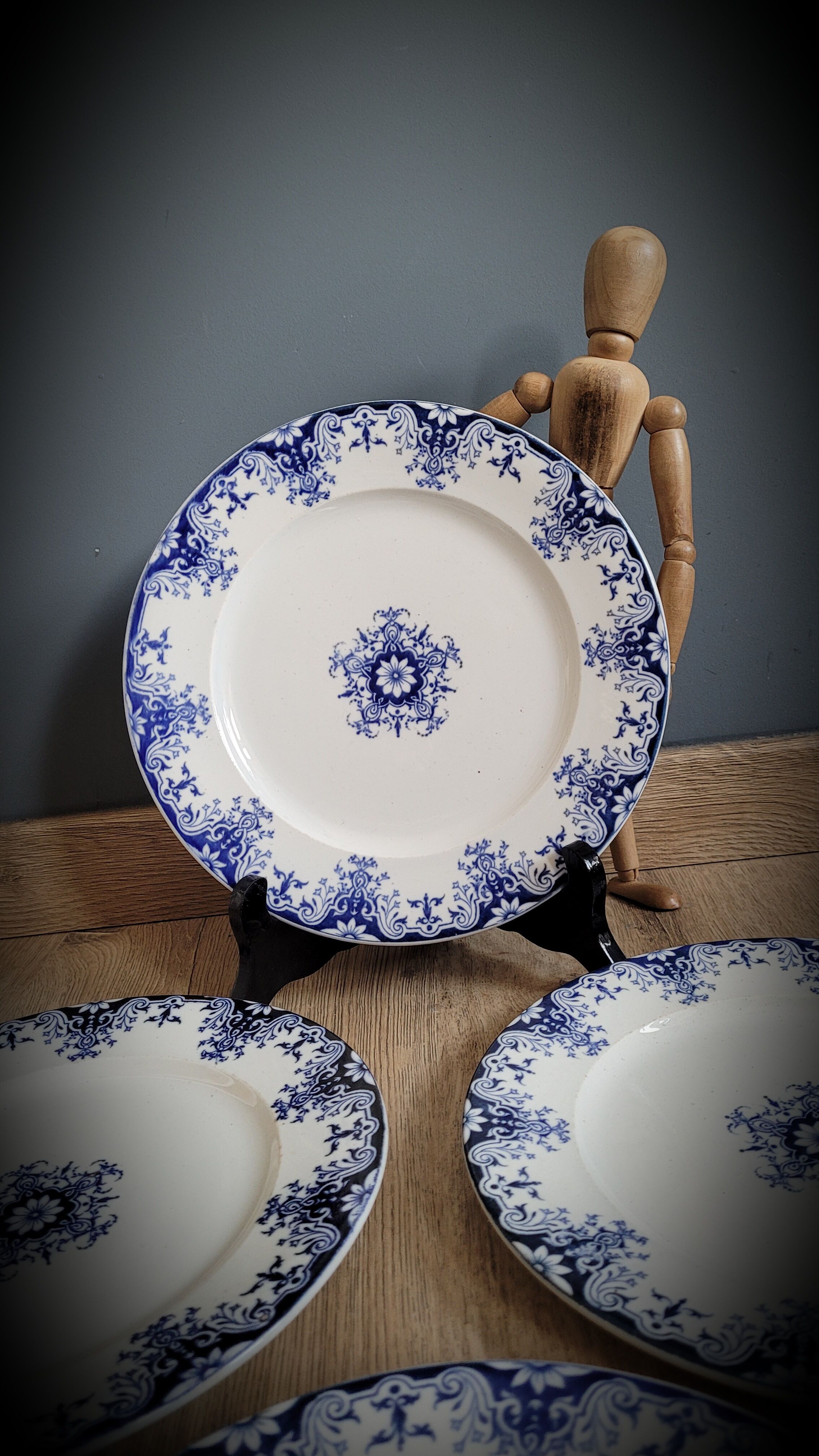 Set 4 plates JVB Luneville