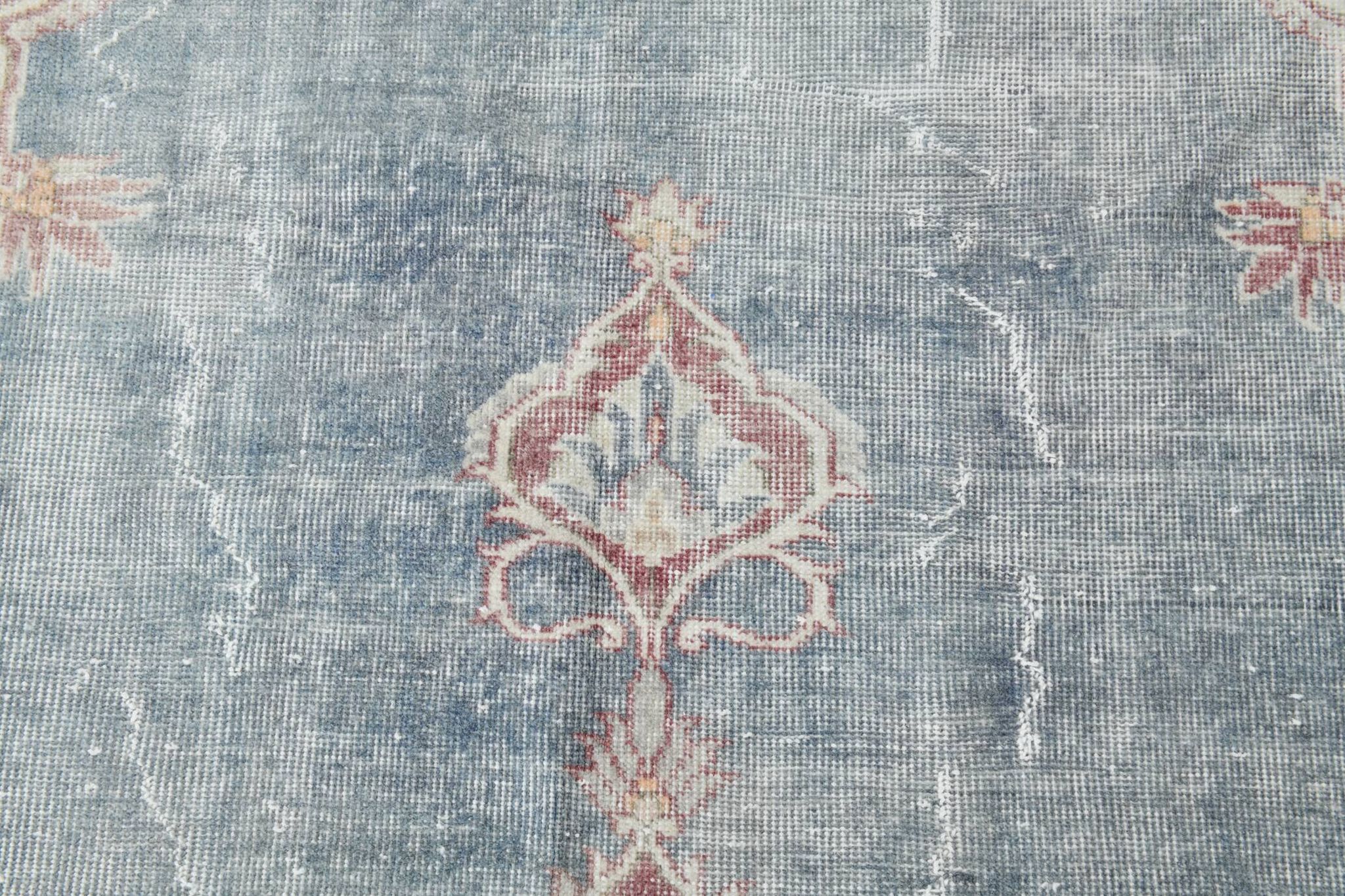 8x11 Light Navy Blue Classic Turkish Vintage Rug, 239x333Cm